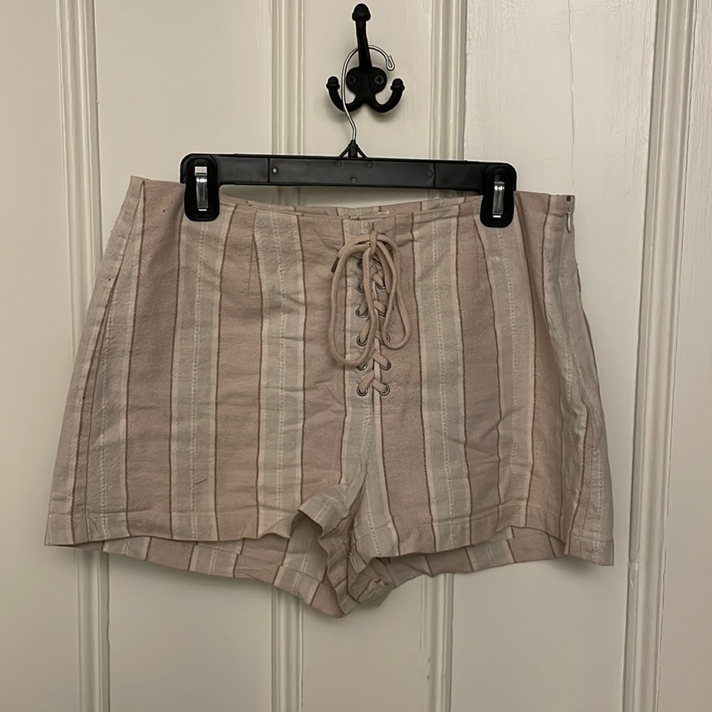 Urban outfitters high waisted striped shorts